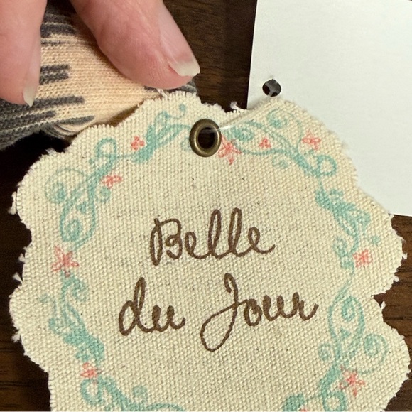 NWT Belle de Jour 1X Tan Gray Chevron Long Sleeve Boho Top - Picture 7 of 10